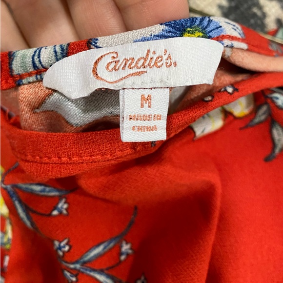 Junior’s Candies Sundress; Red Floral; Size Medium - Picture 4 of 4